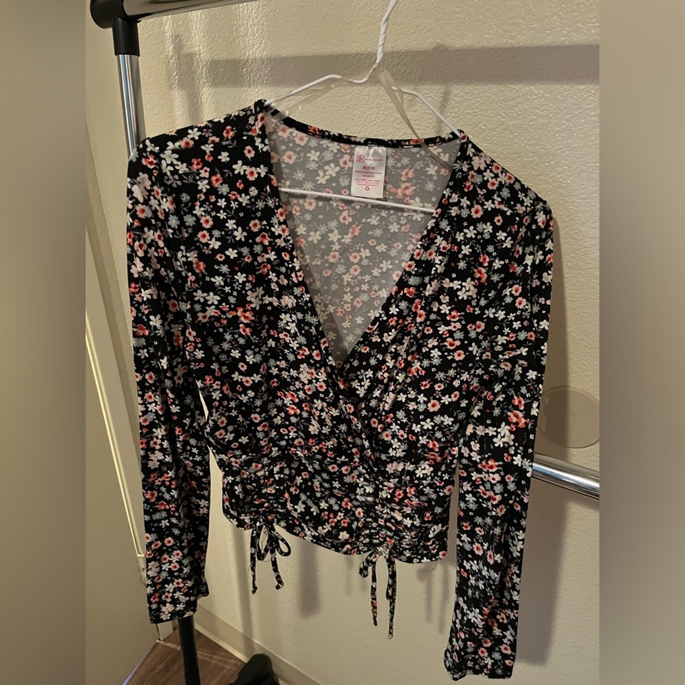 flower patterned shirt